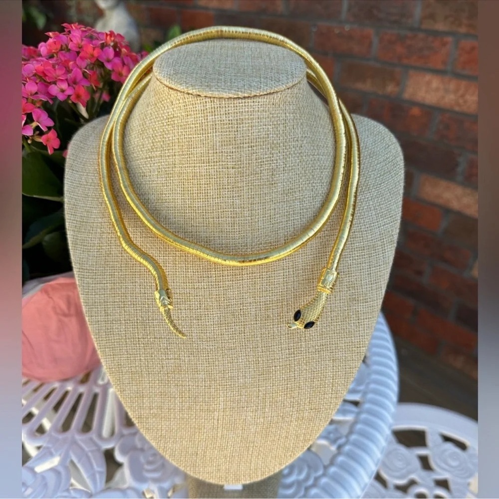 Serpenti Gold Magic Snake Cool Bendy Multilayer Necklace - Picture 12 of 16